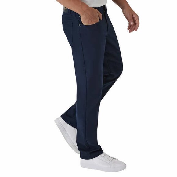 Blue Izod Men's Stretch 5 Pocket Regular Fit Jeans - Picture 8 of 8